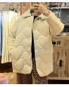 Parka Coeur en beige