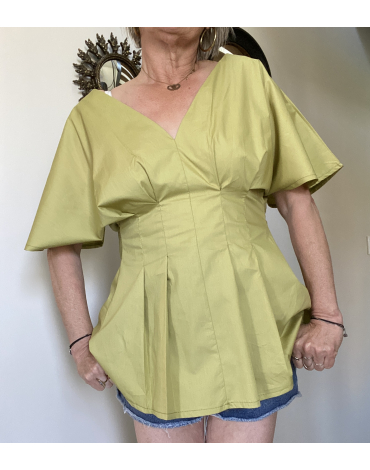 Tunique  Kitty en vert olive