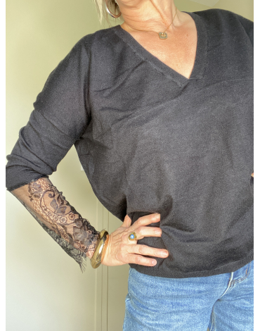 Pull noir Milly