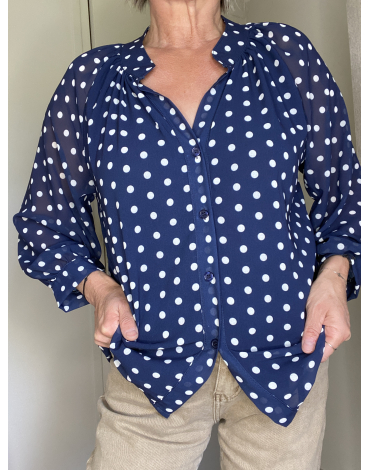 Blouse Lara en marine